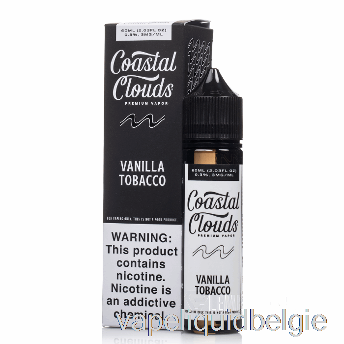 Vape België Vanilletabak - Kustwolken - 60ml 0mg